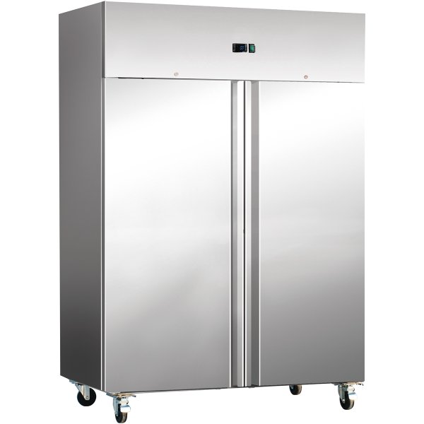 Commercial Freezer Upright cabinet Stainless steel 800 litres Twin door Fan assisted cooling | Adexa F800S