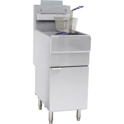 Twin Basket Professional Free standing Fryer Natural gas Single tank 36 litres 44kW | Adexa GF150