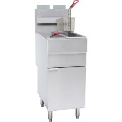 Professional Free standing Fryer Natural gas Twin tank 2x12 litres 35kW | Adexa GF120T