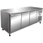 Commercial Freezer counter Ventilated 3 doors Depth 600mm | Adexa THSNACK3100BT