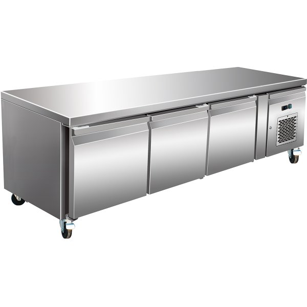 Professional Low Refrigerated Counter / Chef Base 3 doors 1795x700x650mm | Adexa BASE31
