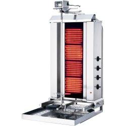 Professional Gyros/Kebab grill Electric Movable body Top motor Capacity 60kg 4 elements 7.2kW | Adexa KLG231HG