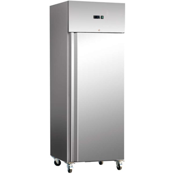 600lt Commercial Refrigerator Stainless Steel Upright cabinet Single door GN2/1 Ventilated cooling | Adexa R600V