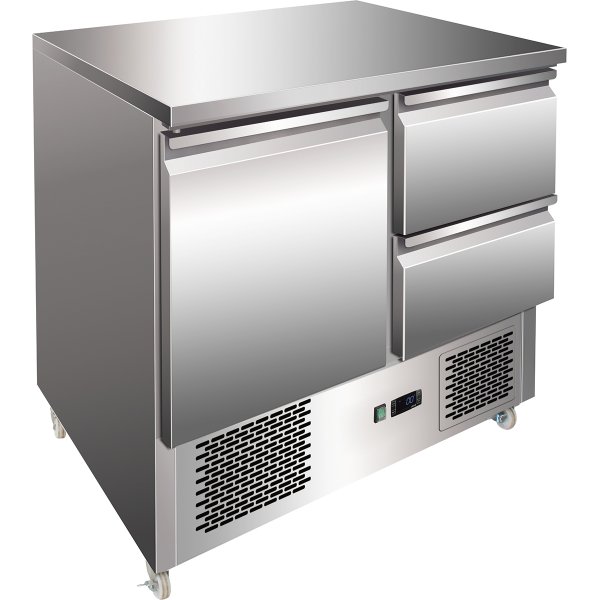 Refrigerated prep Counter 1 door 2 drawers | Adexa 2DS11