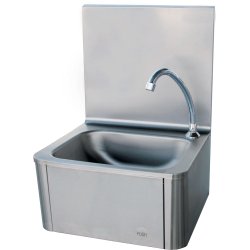 Commercial Hand wash sink Stainless steel Knee control Stainless steel | Adexa THHWR43