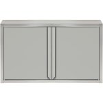 Wall cabinet 2 hinged doors Stainless steel Width 800mm Depth 400mm | Adexa THWSR84
