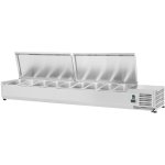 Refrigerated Servery Prep Top 1800mm 8xGN1/4 Depth 330mm Stainless steel lid | Adexa EA18