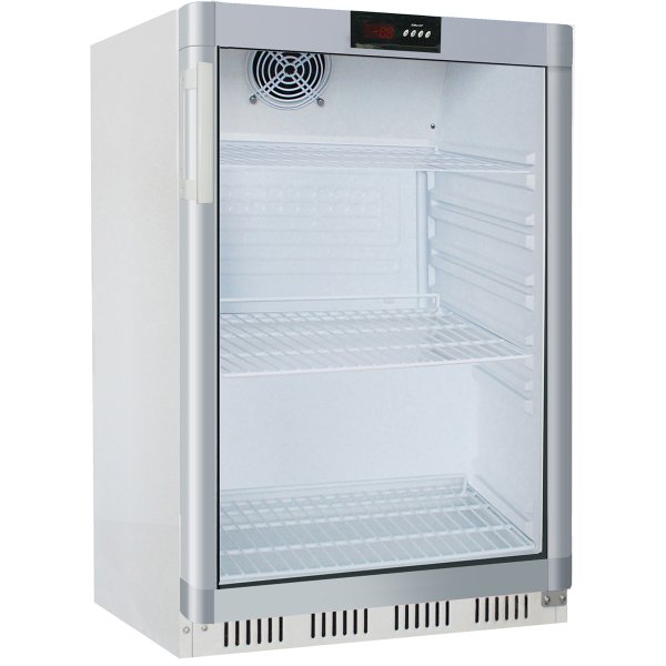 Commercial Refrigerator Undercounter 130 litres White Single glass door | Adexa WR200G