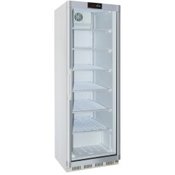 Commercial Refrigerator Upright cabinet 400 litres White Single glass door | Adexa WR400G
