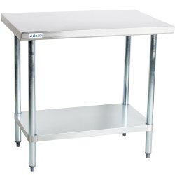 Commercial Work table Stainless steel Bottom shelf 600x600x900mm | Adexa WTG600X600