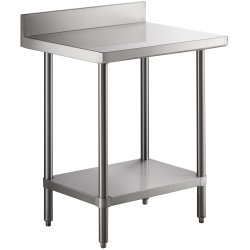 Commercial Stainless Steel Work Table Bottom shelf Upstand 900x700x900mm | Adexa WT7090GB