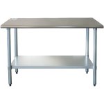 Commercial Work table Stainless steel Bottom shelf 1200x600x900mm | Adexa WTG600X1200