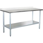Commercial Work table Stainless steel Rear upstand Bottom shelf 1200x600x900mm | Adexa WTG600X120050R
