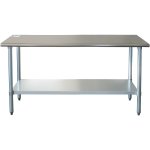 Commercial Work table Stainless steel Bottom shelf 1500x600x900mm | Adexa WTG600X1500