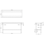 Commercial Work table Stainless steel Rear upstand Bottom shelf 1800x600x900mm | Adexa WTG600X180050R