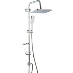 Shower Column with Hand Attachment and Soap Dish Chrome | Adexa 039