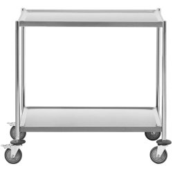 Commercial Serving/Service/Clearing Trolley Stainless steel 2 tier 805x460x900mm | Adexa 19212