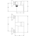 Wall Mounted Mixer Tap Single Lever Chrome | Adexa 40273000