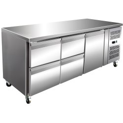 Commercial Refrigerated Counter 1 door 4 drawers Depth 700mm | Adexa 4DRG31V