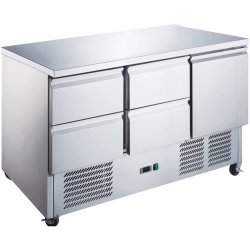 Commercial Refrigerated Counter 4 drawers 1 door | Adexa 4DS33