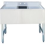 Commercial Bar sink 1 bowl Middle 914x477x838mm | Adexa BAR1B36LR