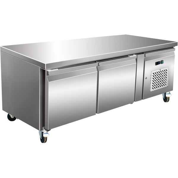 B GRADE Professional Low Refrigerated Counter / Chef Base 2 doors 1360x700x650mm | Adexa BASE21 B GRADE