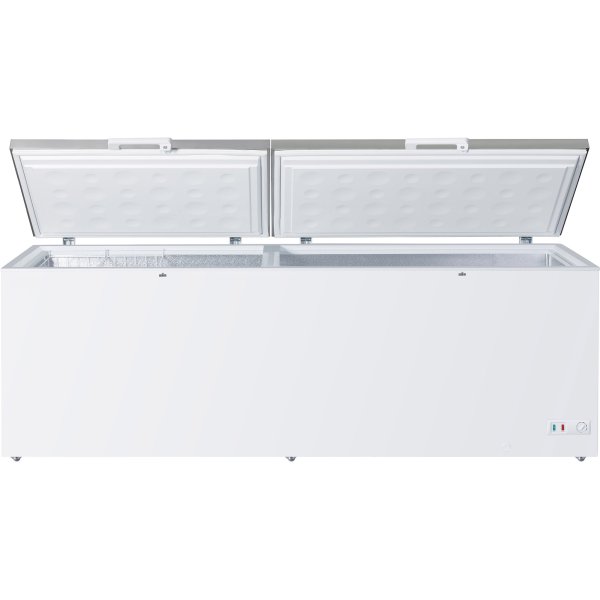 Commercial Chest freezer Double Stainless Steel Lid 670 litres | Adexa BD750SS