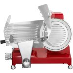Commercial Meat slicer 10''/250mm Aluminium Coated Red | Adexa BF250ROUGE