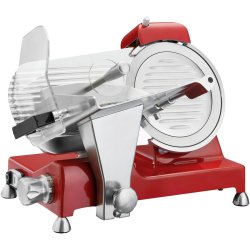 Commercial Meat slicer 8''/220mm Aluminium Coated Red | Adexa BF220ROUGE