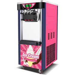 Three Flavour Soft Serve Ice Cream & Frozen Yoghurt Machine 18-20L/H | Adexa BJ188C