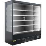 Wall Cabinet Multi Deck Refrigerator 3 Glass Door Black 1940x800x2000mm | Adexa BLF2080GA