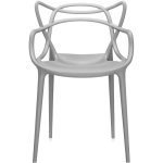 Bistro Dining Arm Chair Plastic Grey Indoors & Outdoors | Adexa WW023GREY