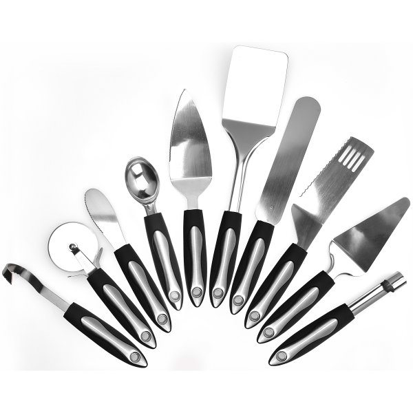10 Piece Essential Cooking Utensil Kit Stainless Steel | Adexa C0080A