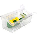Chilled Condiment Holder including 1xGN1/3+1xGN1/6-150mm containers with lid Plastic | Adexa CHP06BD3