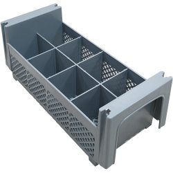 Cutlery insert basket 8 compartments 195 x 450 x 185mm | Adexa CKB8
