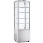 Upright Display Fridge 238 litres 4 shelves White 1 flat door | Adexa CL238W