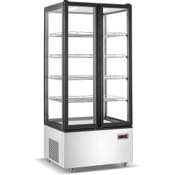 Refrigerated Display Case 600 Litres Black/Stainless Steel | Adexa CL600