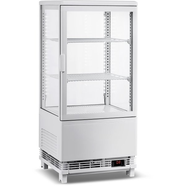 Countertop Display Fridge 58 litres 2 shelves White 1 flat door | Adexa CL58W