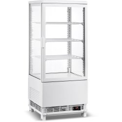 Countertop Display Fridge 78 litres 3 shelves White 1 flat door | Adexa CL78W