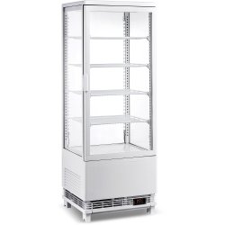 Countertop Display Fridge 98 litres 4 shelves White 1 flat door  | Adexa CL98W