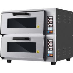Commercial Double Pizza oven Electric 2 chamber 520x500mm Digital controls 5kW | Adexa KNGCP04