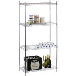 Commercial Shelving unit 4 tier 1000kg Width 900mm Depth 450mm Chrome wire | Adexa CR9045180A4