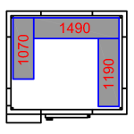 Freezer room with Freezing unit 1800x2100x2010mm Volume 5.9m3 | Adexa FR1821201
