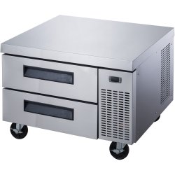 Professional Low Refrigerated Counter / Chef Base 2 drawers 1335x820x635mm | Adexa DCB52