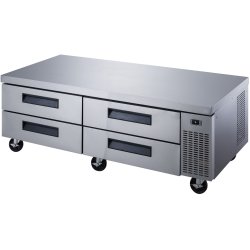 Professional Low Refrigerated Counter / Chef Base 4 drawers 1839x820x635mm | Adexa DCB72
