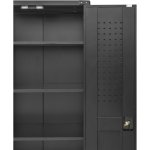Commercial Storage Cabinet with wheels Black 800x420x1820mm | Adexa DL18X