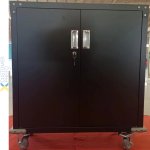 Commercial Storage Cabinet with wheels Black 820x410x900mm | Adexa DL9