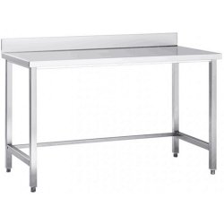 Professional Work table Stainless steel No bottom shelf Upstand 1800x700x965mm | Adexa DW7180