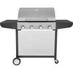 Stainless Steel Gas BBQ Grill with 4 burners & side trays | Adexa E20A22A24