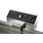 Commercial Fryer Single Tank Dual Zone Electric 26 litre 7.8kW Countertop Drainage tap | Adexa EF26L